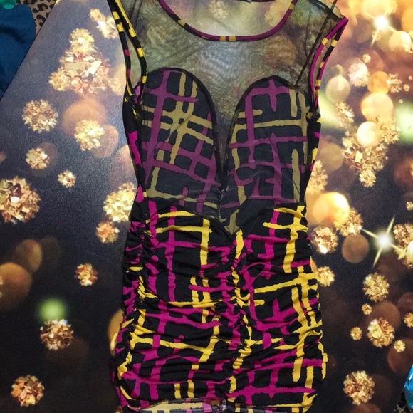 Multi-Color Mini Dress - Picture 5 of 6